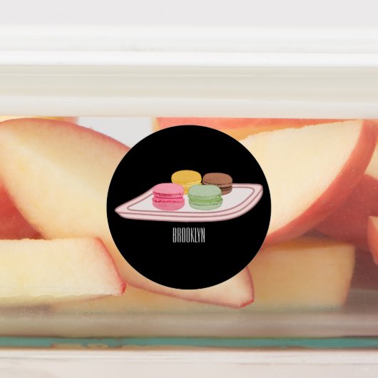 Étiquettes Caricature de Macaron (Apposé)