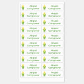 Étiquettes Caricature de maïs joyeux personnalisée (Feuille)