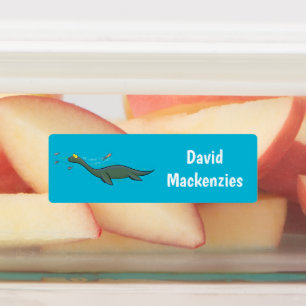 Étiquettes Caricature de plesiosaure monstre de mer mignonne