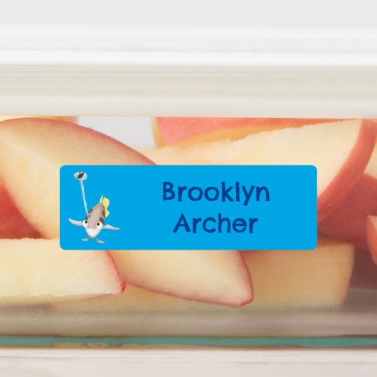 Étiquettes Caricature de Tir à l'arc personnalisée (Apposé)