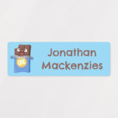 Étiquettes Caricature en chocolat en barre personnalisées (Design 1)