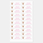 Étiquettes Caricature en jerboa à longues oreilles personnali (Feuille)