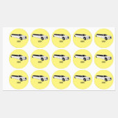 Étiquettes Caricature limousine (Feuille)
