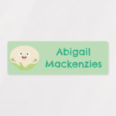 Étiquettes Caricature végétale de chou-fleur mignonne personn (Design 1)