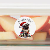 Étiquettes Carlin Caine Moderne Cute Aquarelle Retro Classic (Apposé)