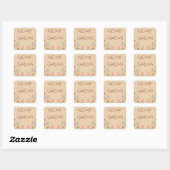 Étiquettes Carré faits maison (Feuille)