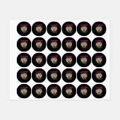 Étiquettes Catoween Halloween (Feuille)