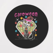 Étiquettes Catoween Halloween (Design 1)