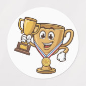 Étiquettes Champion du Trophée d'or 🏆 ✨ (Design 2)