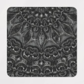 Étiquettes Charcoal Mandala Labels (Design 2)