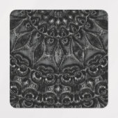 Étiquettes Charcoal Mandala Labels (Design 1)