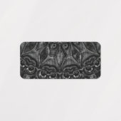 Étiquettes Charcoal Mandala  Labels (Design 2)