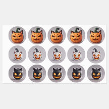 Chat-citrouille d'Halloween