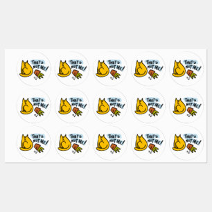 Étiquettes Chat drôle et pot de fleurs renversé