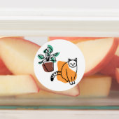 Étiquettes Chat et le plante (Apposé)