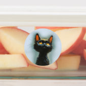 Étiquettes Chat noir enchanté (Apposé)