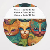 Étiquettes Chats (Design 2)