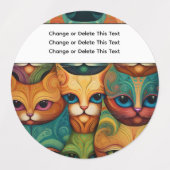 Étiquettes Chats (Design 1)