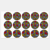 Étiquettes Chats plus bananes (Feuille)