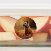 Étiquettes Chesapeake Bay Terrier en congé d'automne (Apposé)