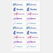 Étiquettes Chevaux aquarelle personnalisés (Feuille)