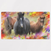 Étiquettes Chevaux colorés (Design 1)