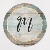Étiquettes Chic bois de Shabby Pastel (Design 1)