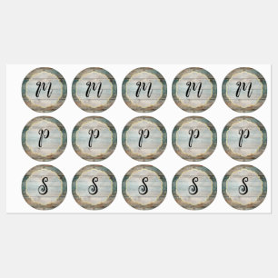Étiquettes Chic bois de Shabby Pastel