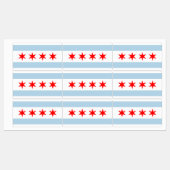 Étiquettes Chicago city flag custom multipurpose labels (Feuille)