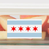 Étiquettes Chicago city flag custom multipurpose labels (Apposé)