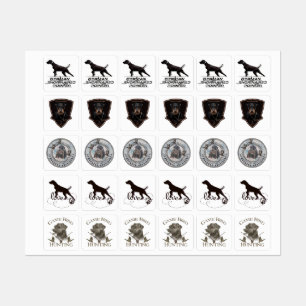 Étiquettes chien de chasse