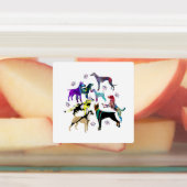 Étiquettes Chiens et pattes (Apposé)