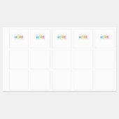 Étiquettes Choisir l'espoir (Feuille)