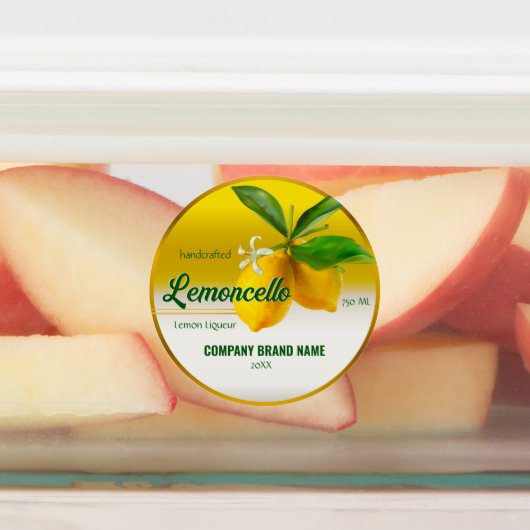 Étiquettes Citron Fruit Lemoncello (Apposé)