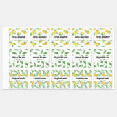 Étiquettes Citrons et Feuilles Essential Huile Roulette Étiqu (Feuille)