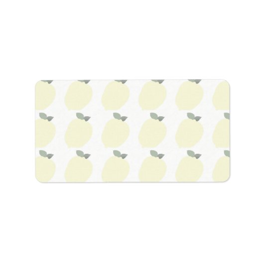 Étiquettes citrons (Étiquettes de cadeau/pot/adres (Devant)