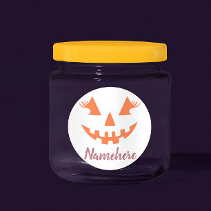 Étiquettes Citrouille personnalisée Jack O Lantern Halloween 