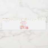 Étiquettes Citrouille rose de la bouteille d'eau d (Étiquettes simples)