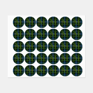 Étiquettes Clan écossais MacKenzie Tartan Gold Nom-Initiale
