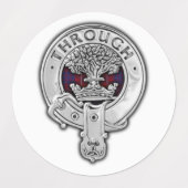 Étiquettes Clan Hamilton Crest & Tartan (Design 1)