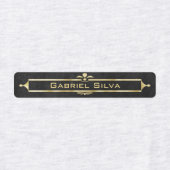 Étiquettes Classic Elegant Professional Gold Deco Nom (Design 1)