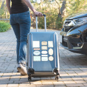 Étiquettes classiques dans les tons de la Terre (Valise Insitu)