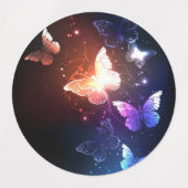 Étiquettes Clowing Night Butterflies (Design 2)
