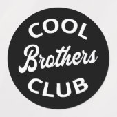 Étiquettes Club des Frères cool I (Design 2)