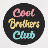 Étiquettes Club des Frères cool II (Design 2)