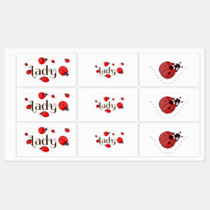Étiquettes Coccinelle