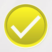 Étiquettes Cochez la case et la case rouge X (Design 2)