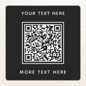 Étiquettes Code QR avec le texte noir