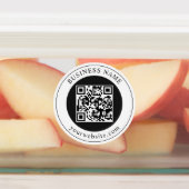 Étiquettes Code QR avec nom d'entreprise modifiable (Apposé)