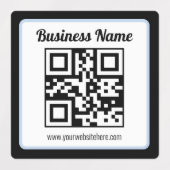 Étiquettes Code QR et texte modifiables | Étanche (Design 2)